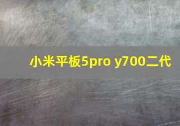 小米平板5pro y700二代